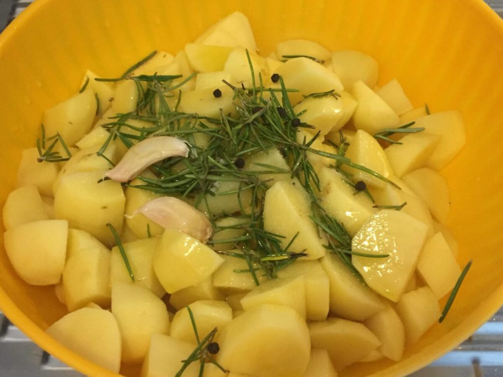 veal roast roasted potatoes