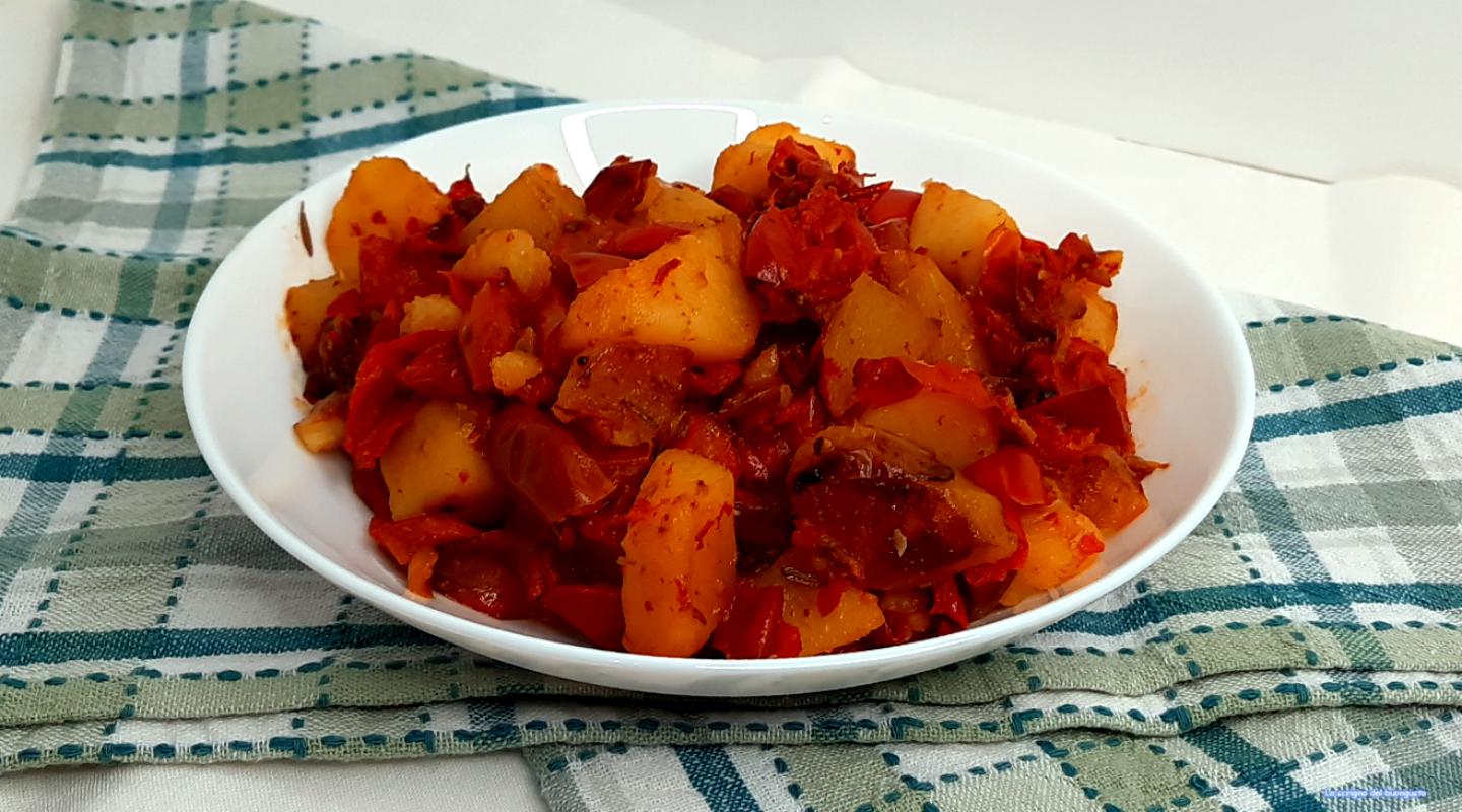 Potatoes and Peppers in the Pan