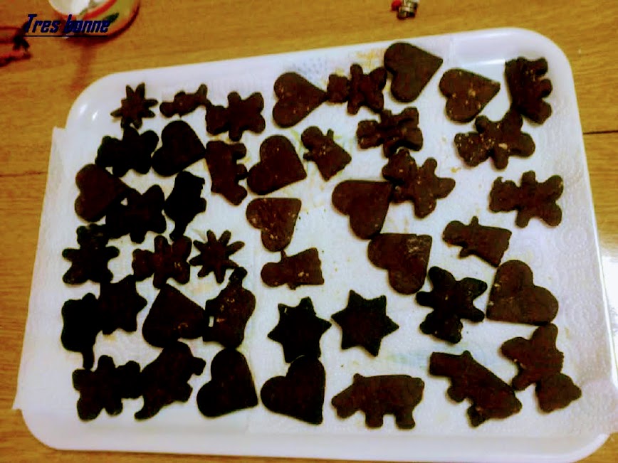 Cocoa Shortbread Cookies in Various Shapes