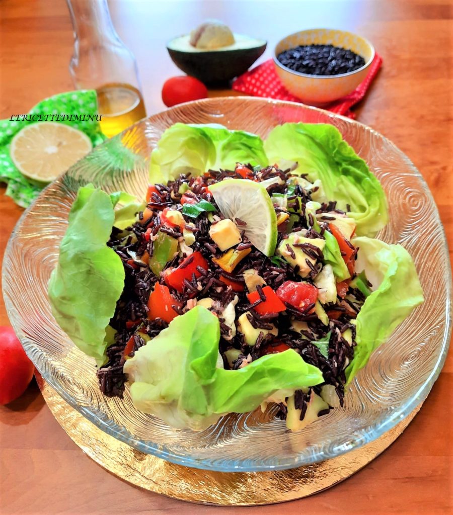 Venere Rice with Tuna and Peppers