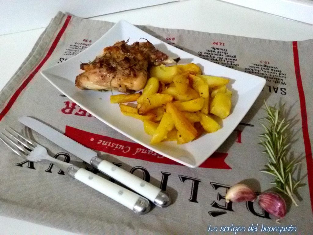 Baked Rabbit Thighs with Potatoes