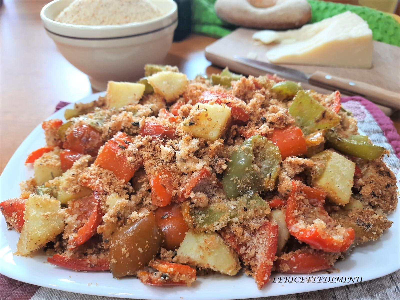 Sandy Potatoes and Peppers