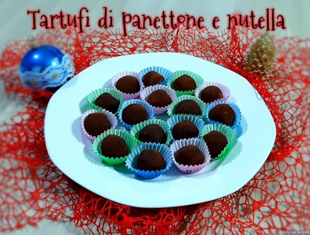 Panettone and Nutella Truffles