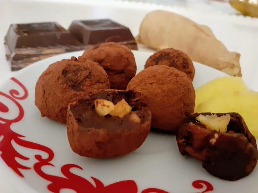 Homemade Ginger Chocolates