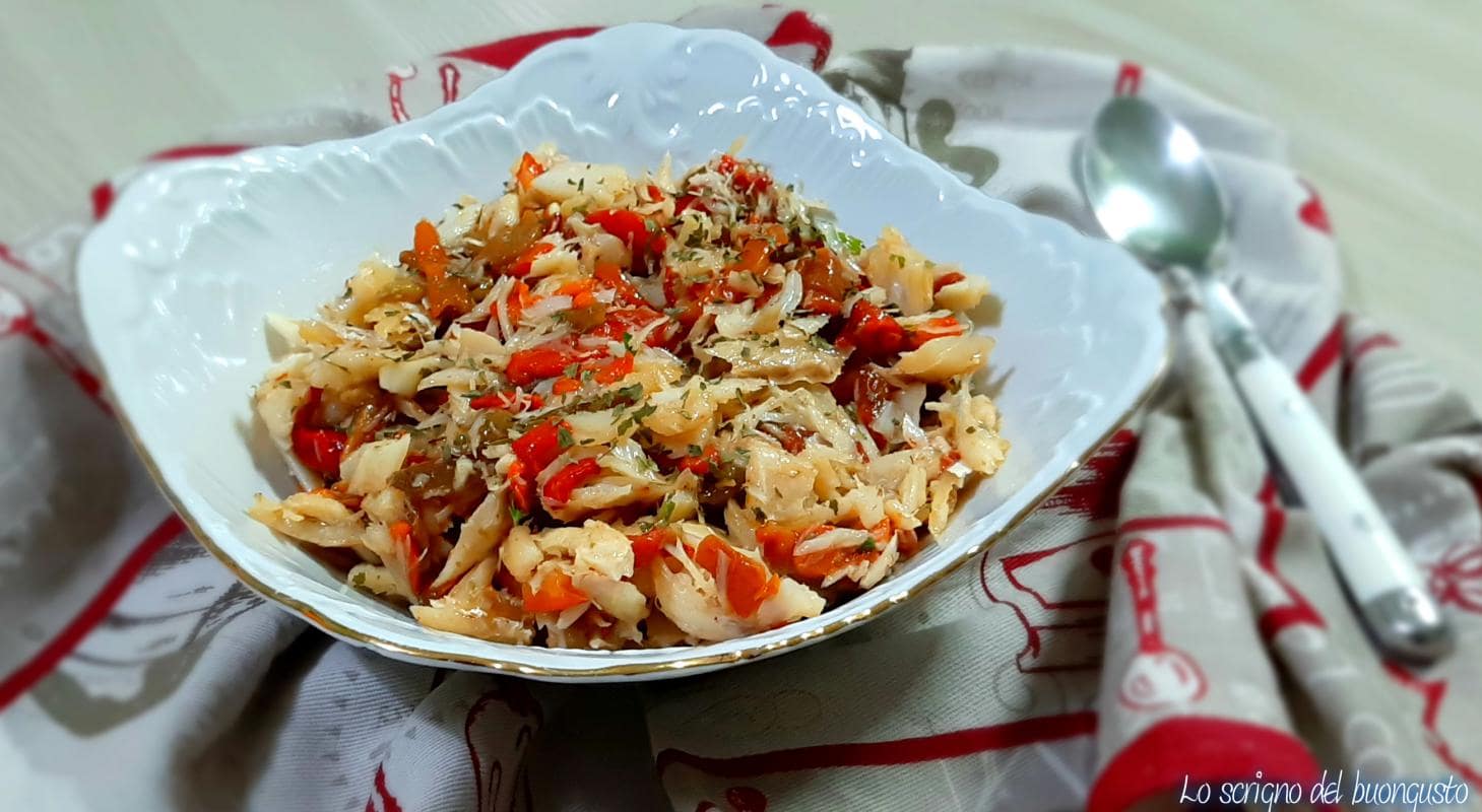 Salted Cod Dressed Salad