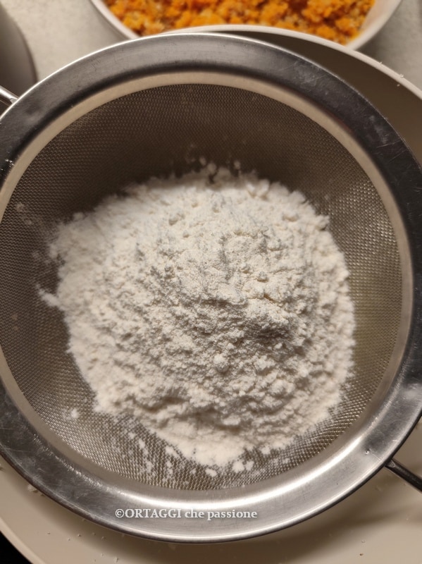 sift the flour - grandma's pumpkin cake