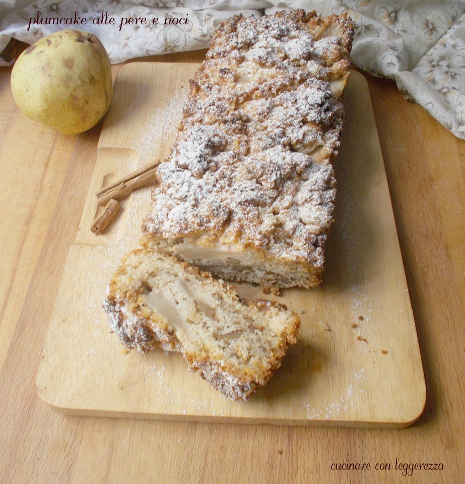 Pear and Walnut Plumcake