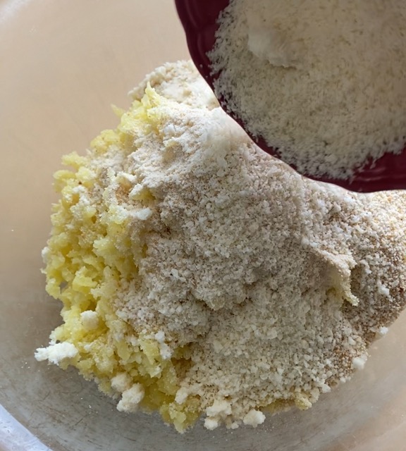 Add breadcrumbs and Parmesan