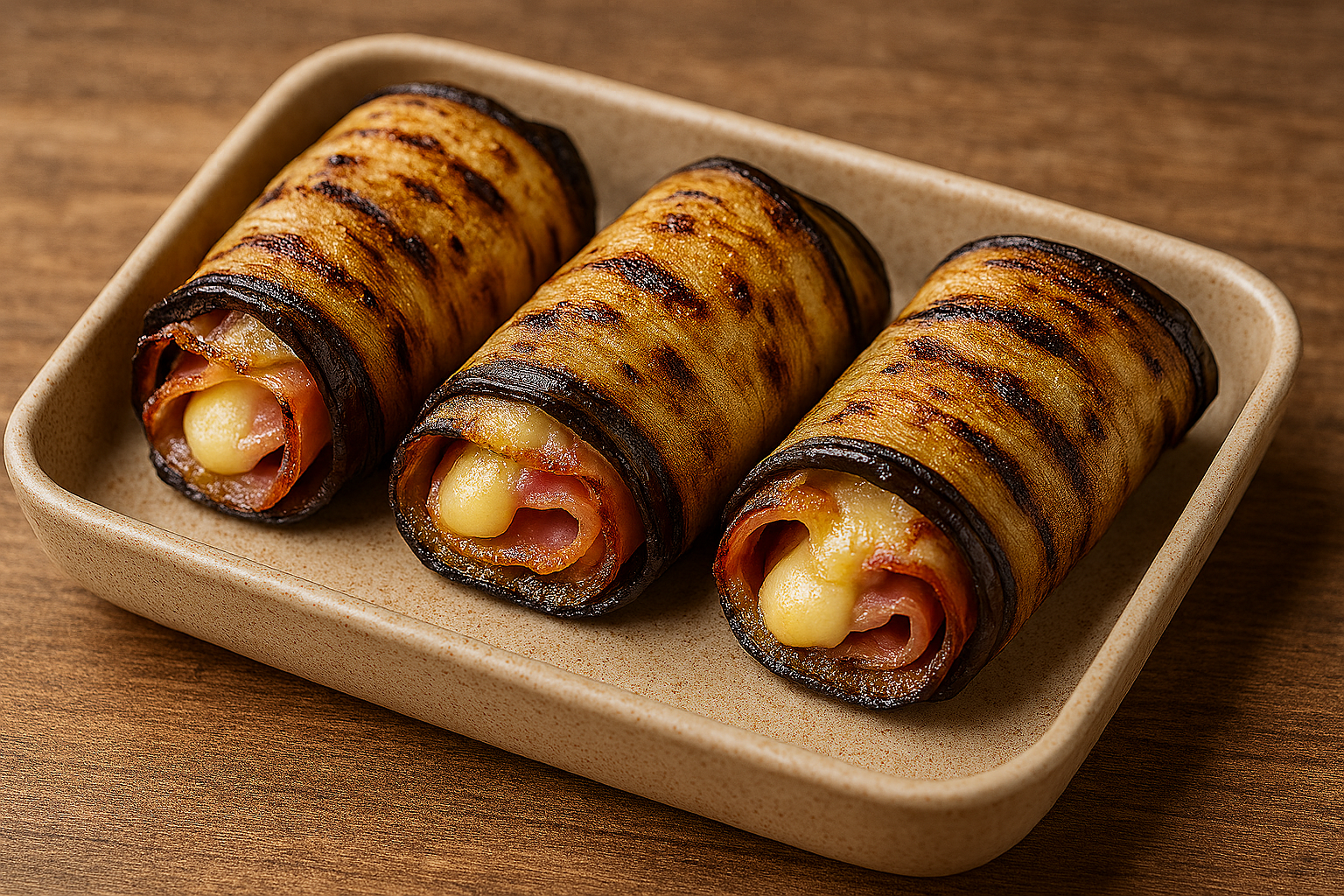 Air Fryer Eggplant Rolls