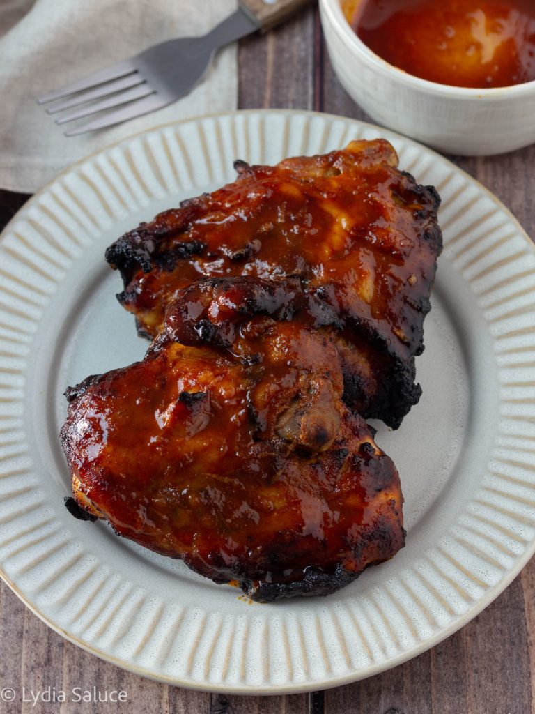 Air Fryer Glazed Chicken Thighs