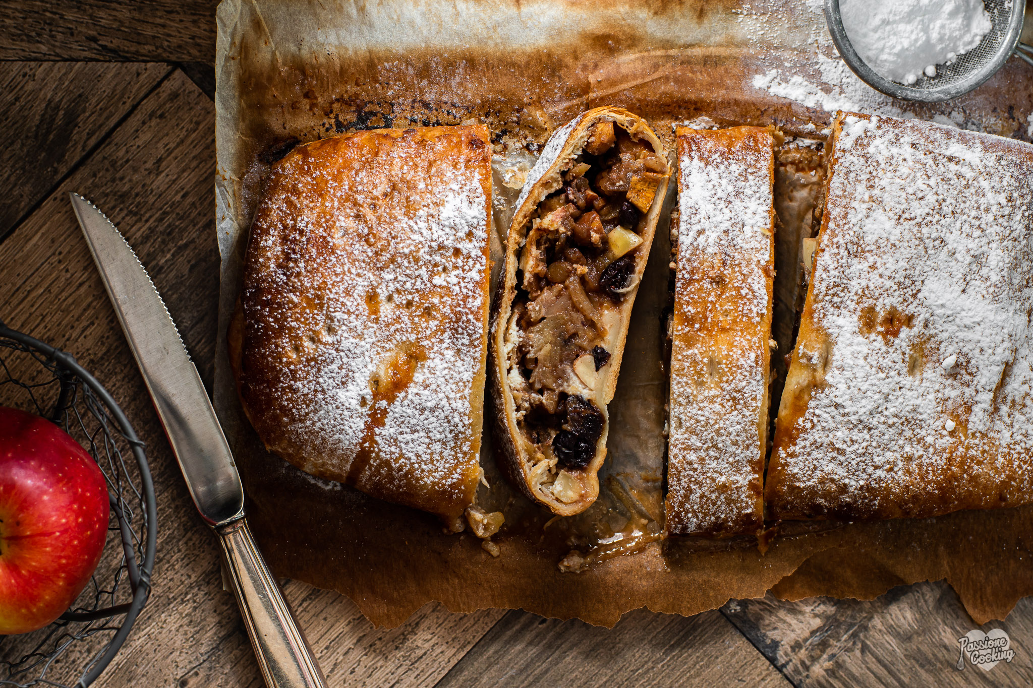 Apple Strudel with Puff Pastry