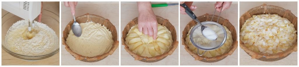 Apple and Almond Cake, preparation