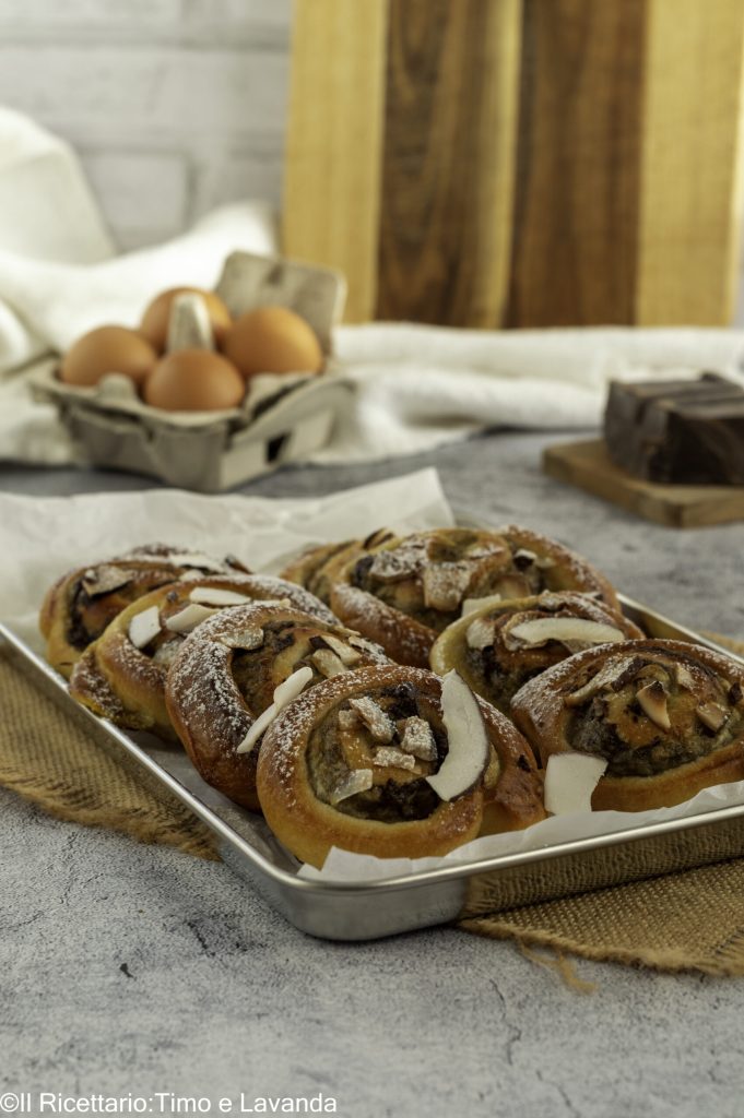 banana and coconut brioche