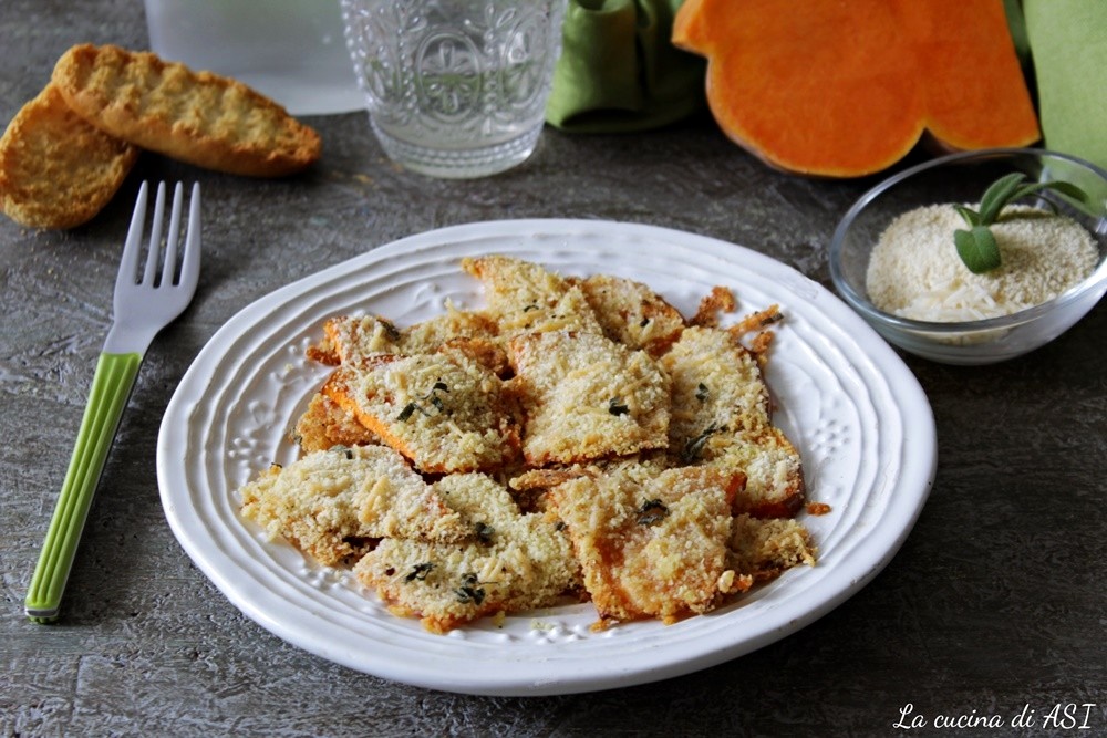 Baked Breaded Pumpkin Wafers