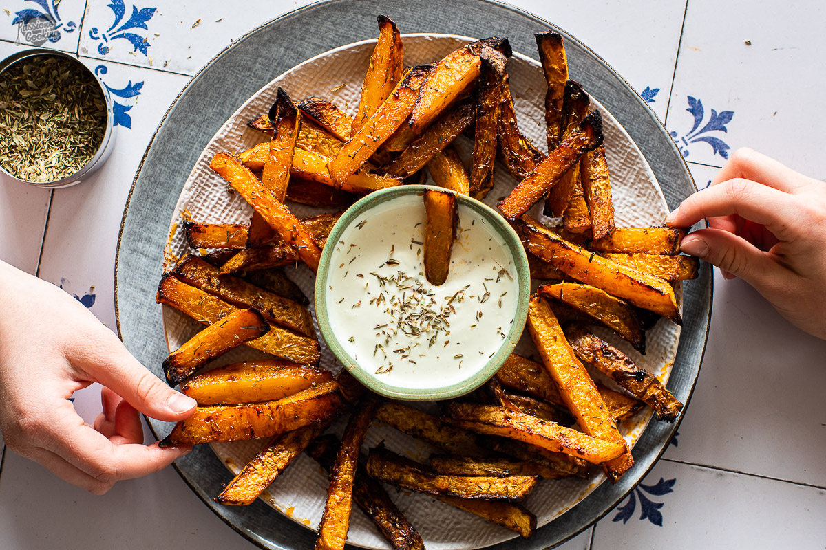 Baked Kohlrabi Sticks