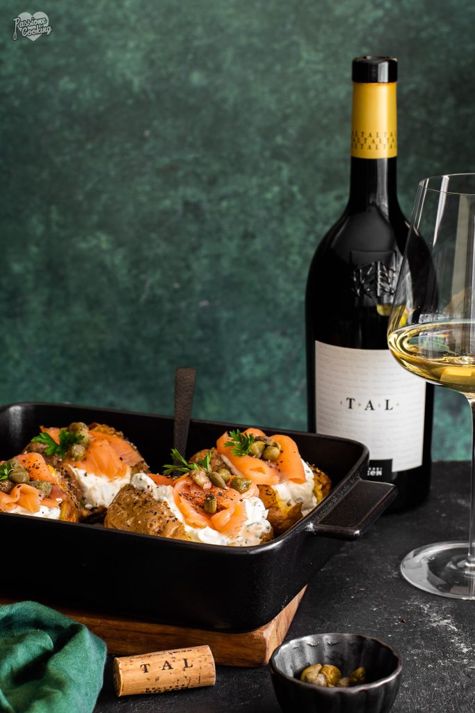 Baked Potatoes with Smoked Salmon