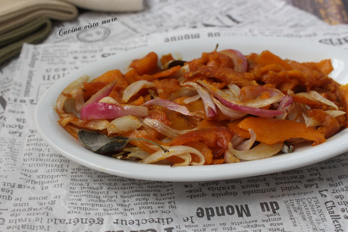Baked Pumpkin and Onions