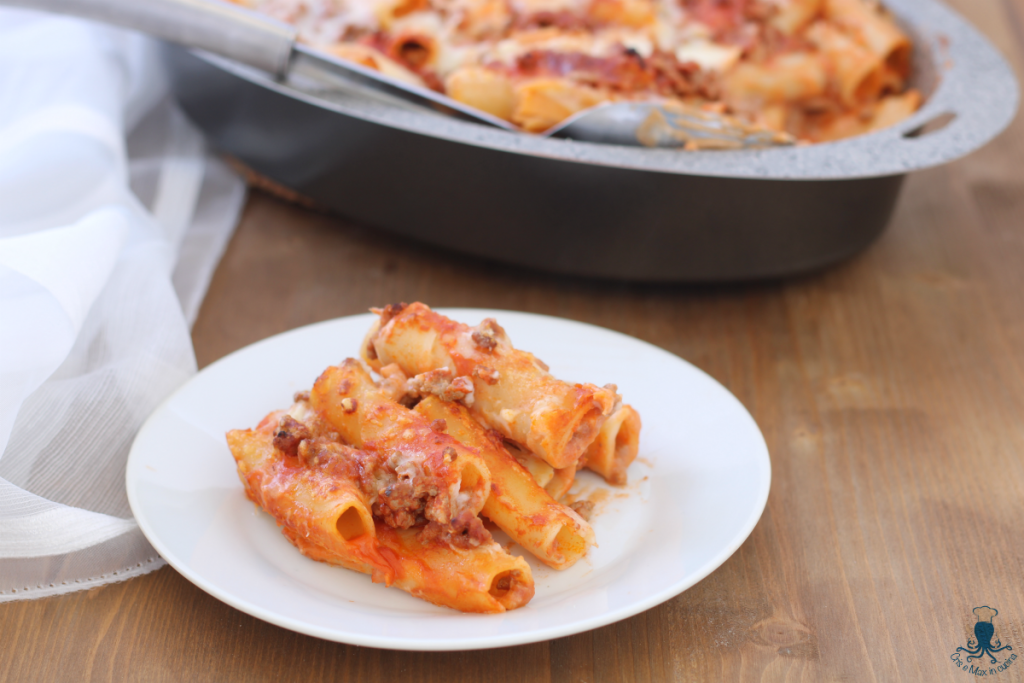 Baked pasta with sausage1