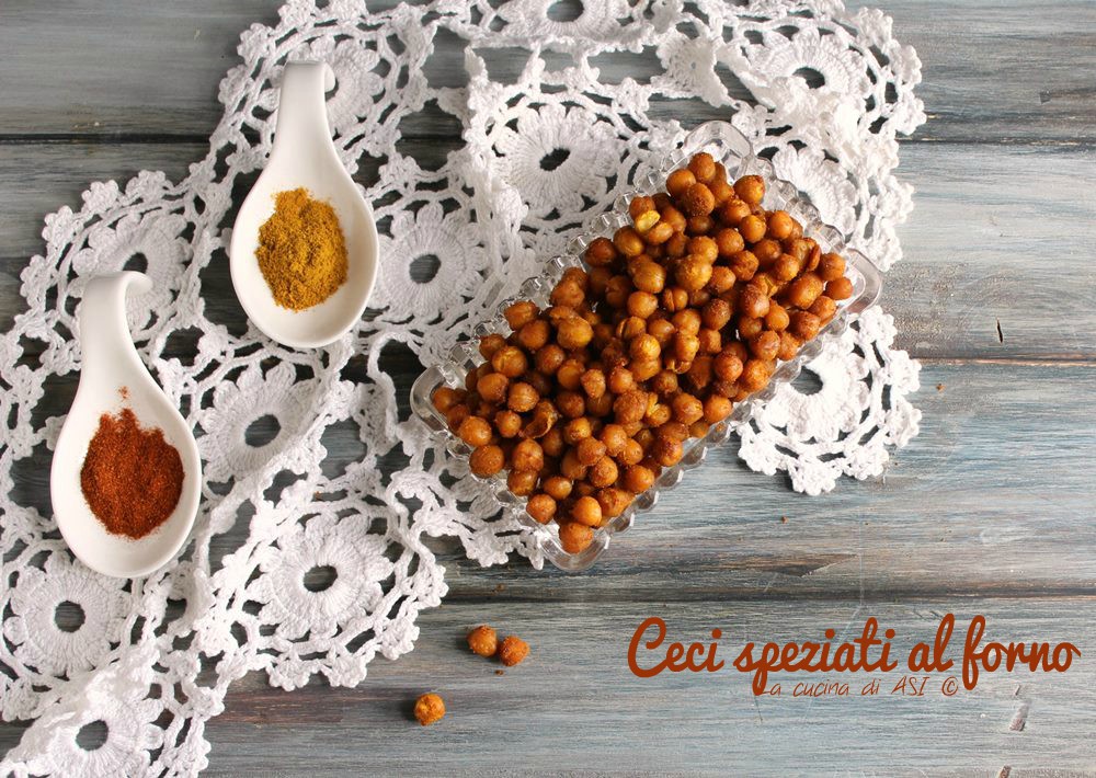 Baked spiced chickpeas