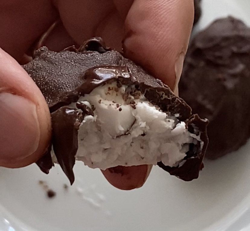 Chocolate and Coconut Ice Cream Without an Ice Cream Maker