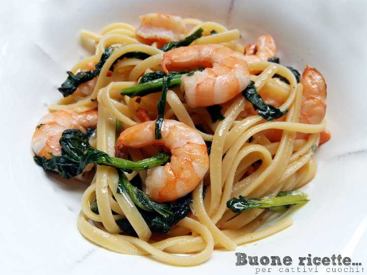 pasta with broccoli rabe and shrimp