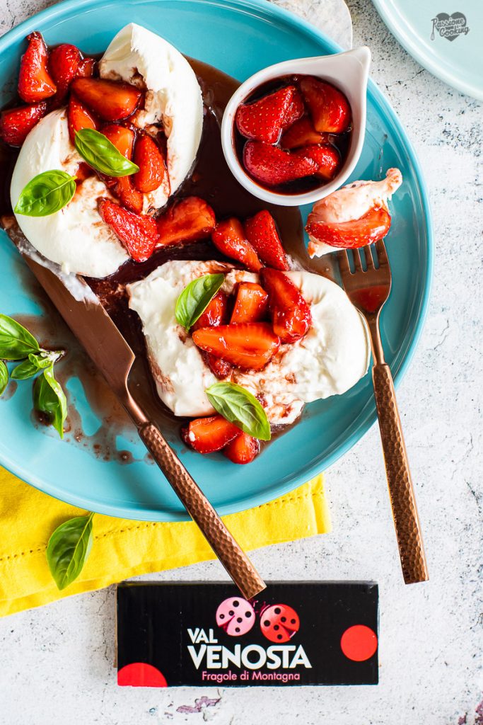 Burrata with Strawberries and Balsamic