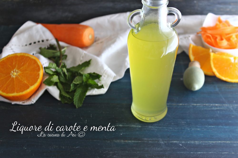 Carrot and Mint Liqueur