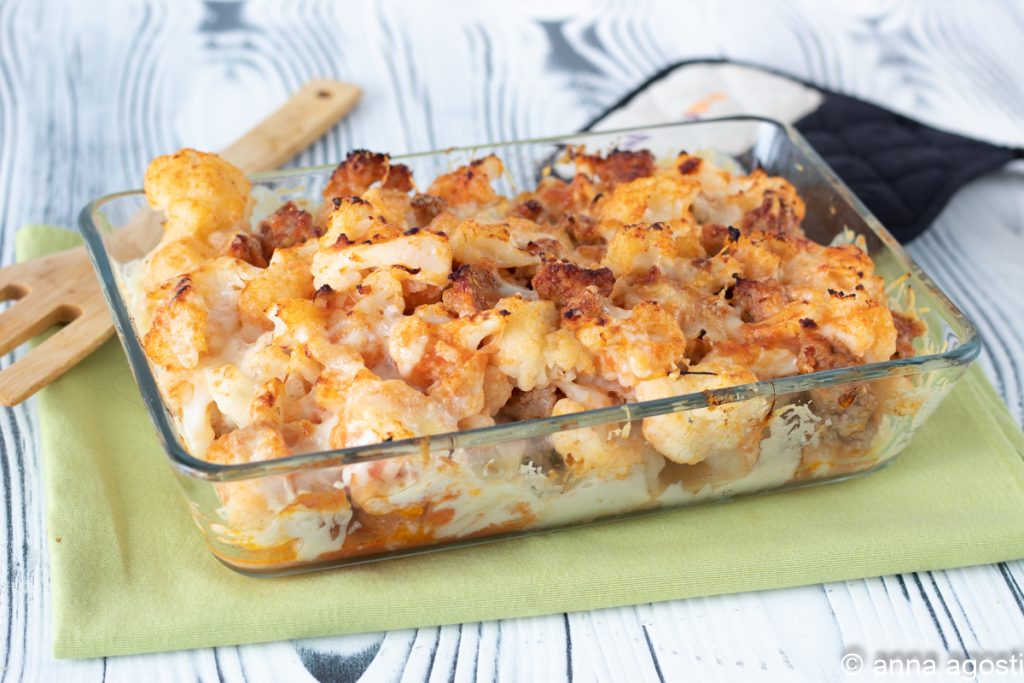 cauliflower and sausage gratin