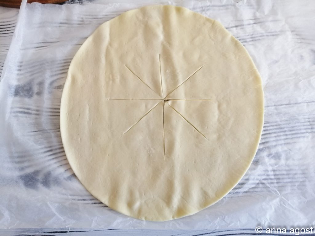 cheese and eggplant stuffed puff pastry