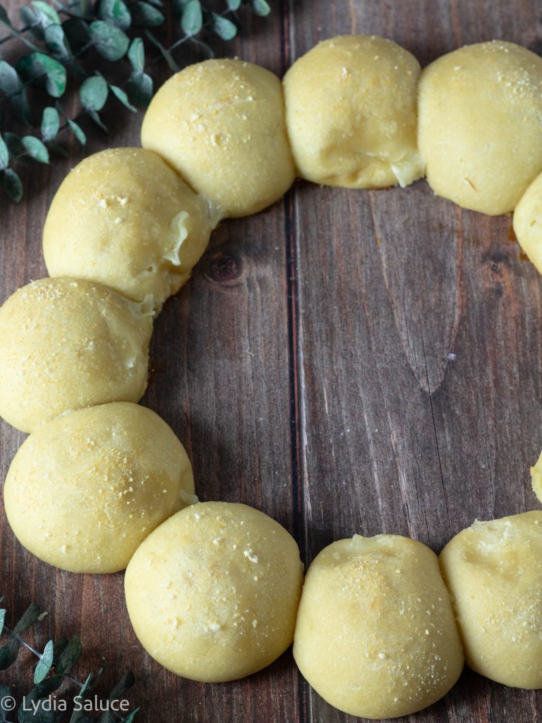 Cheese Bread Wreath