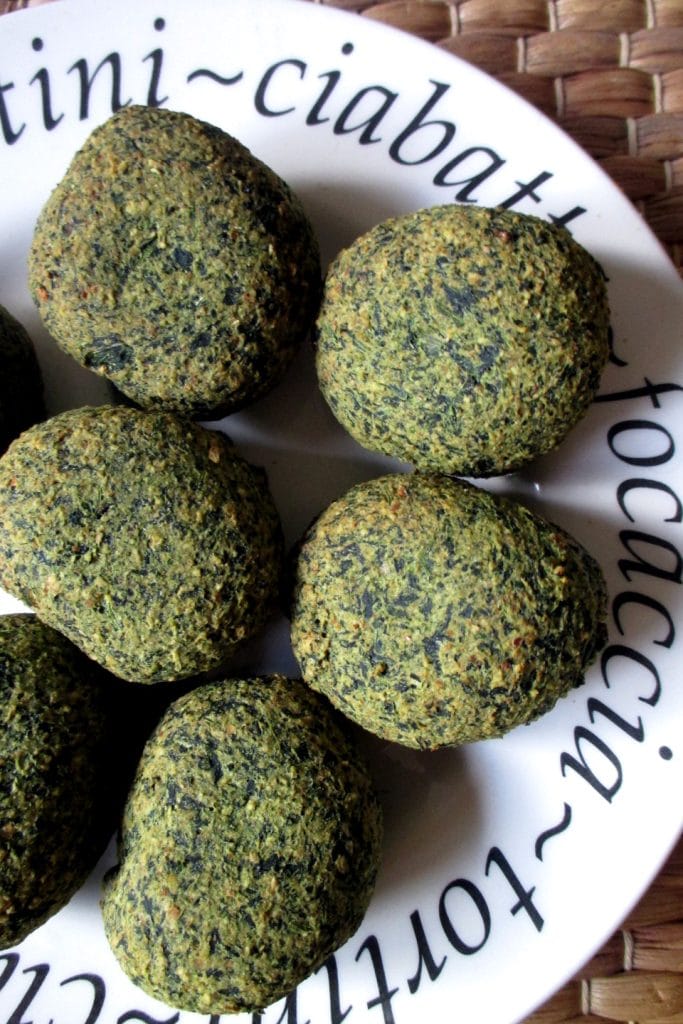 Chickpea and Spinach Balls, Eat without Belly