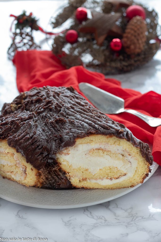 mascarpone cream log