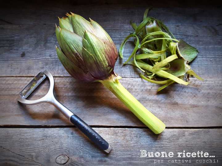 cleaning artichokes