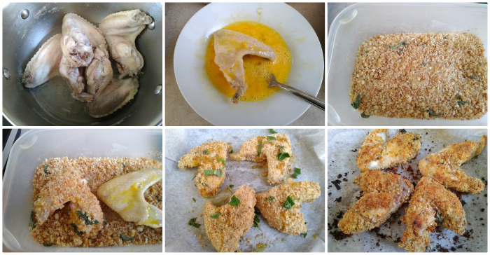 Breaded Chicken Wings with Flavorful Coating