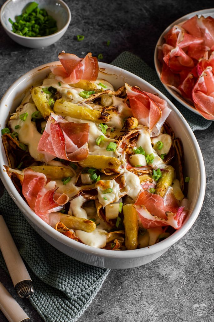 Crepes with Speck Alto Adige PGI and Asparagus