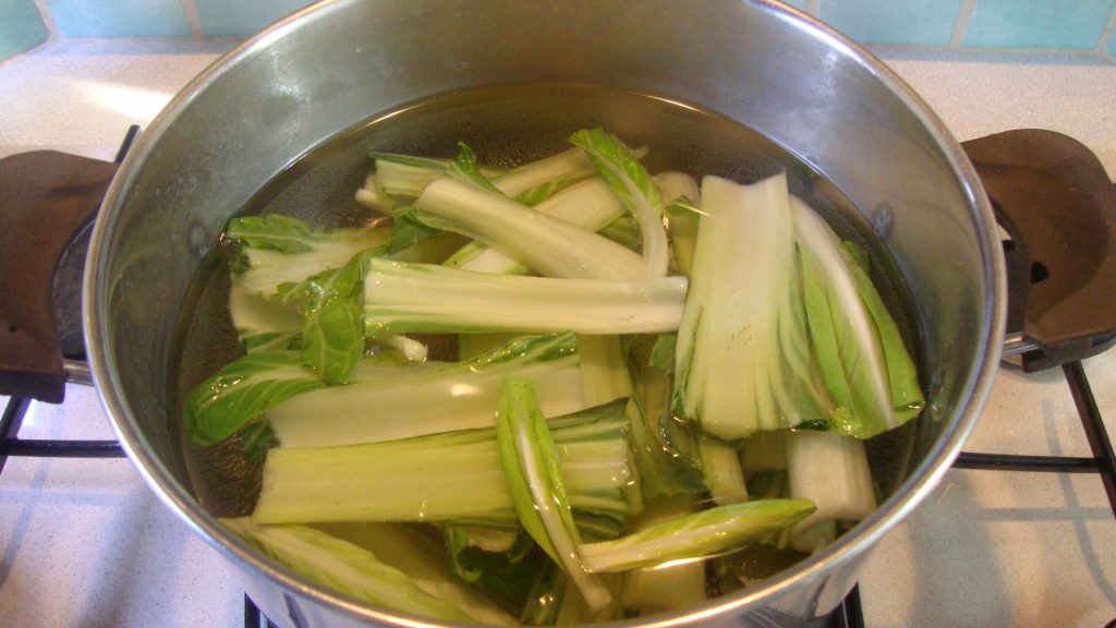 boiled Swiss chard