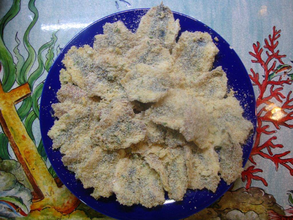 Fried Sardines and Anchovies