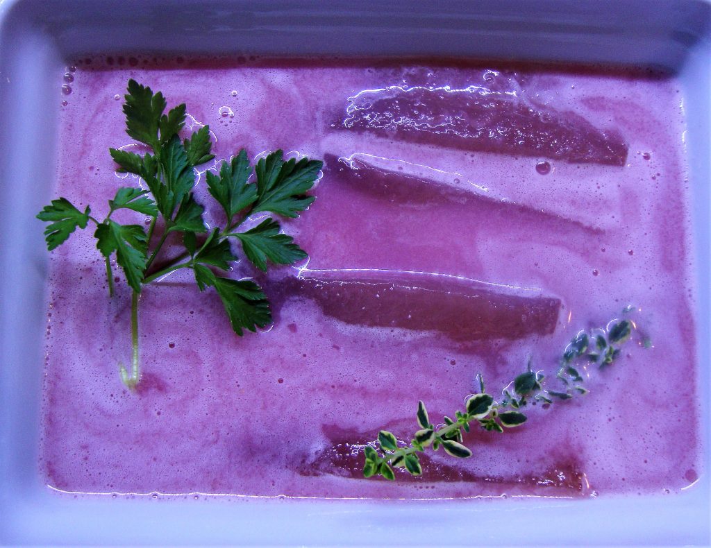 Imperial Horse Mackerel with Pomegranate Juice