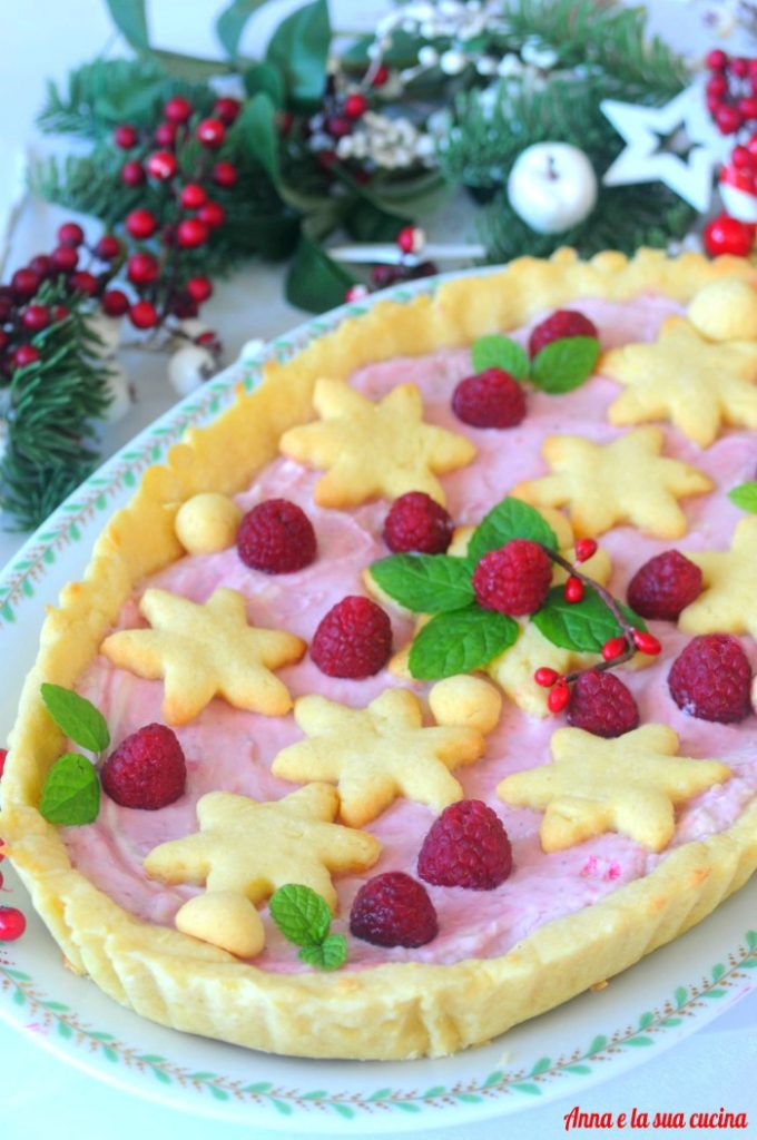 Christmas Tart with Raspberry Cream