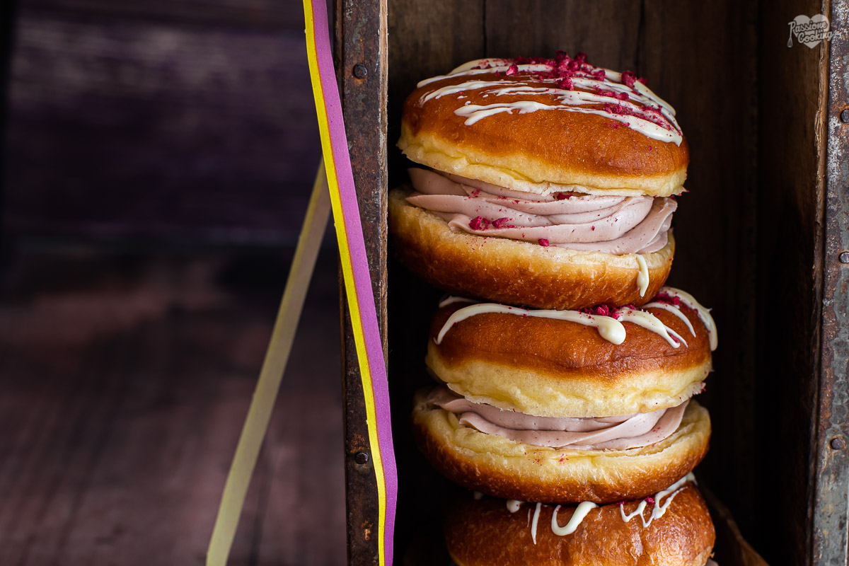 Donuts with Butter Cream and Jam