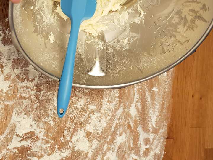 floured work surface