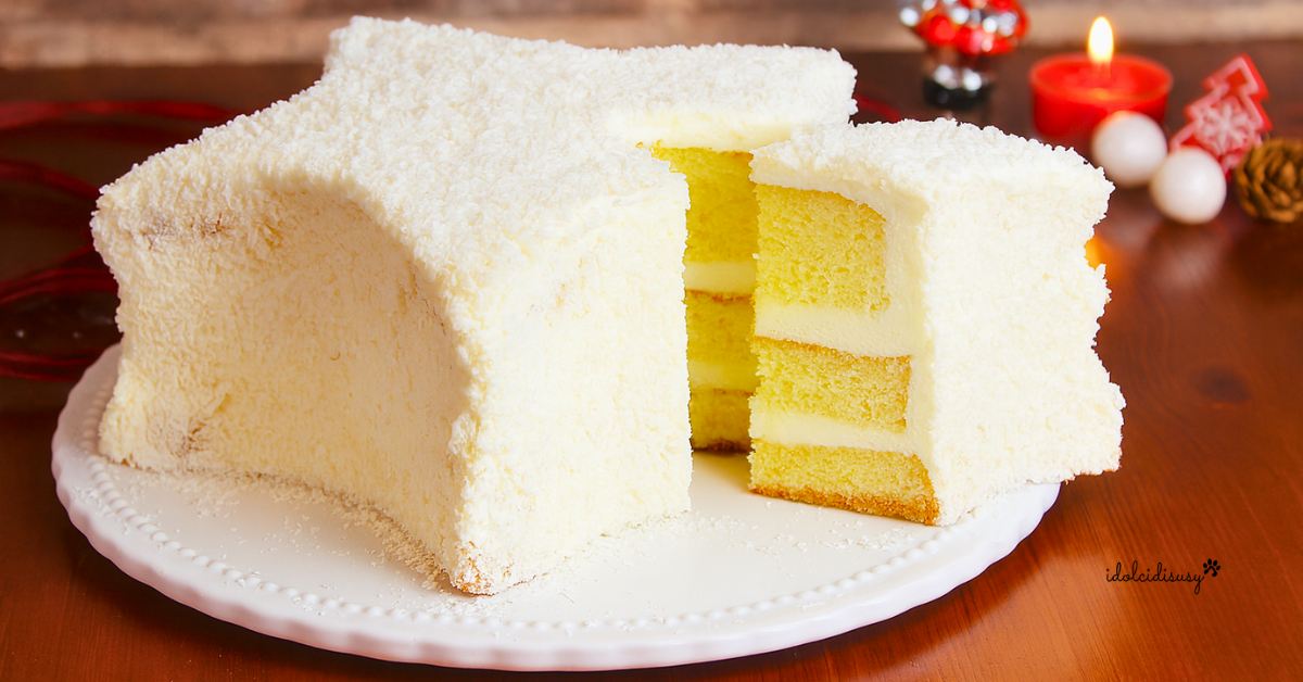 Soft Christmas Star Cake
