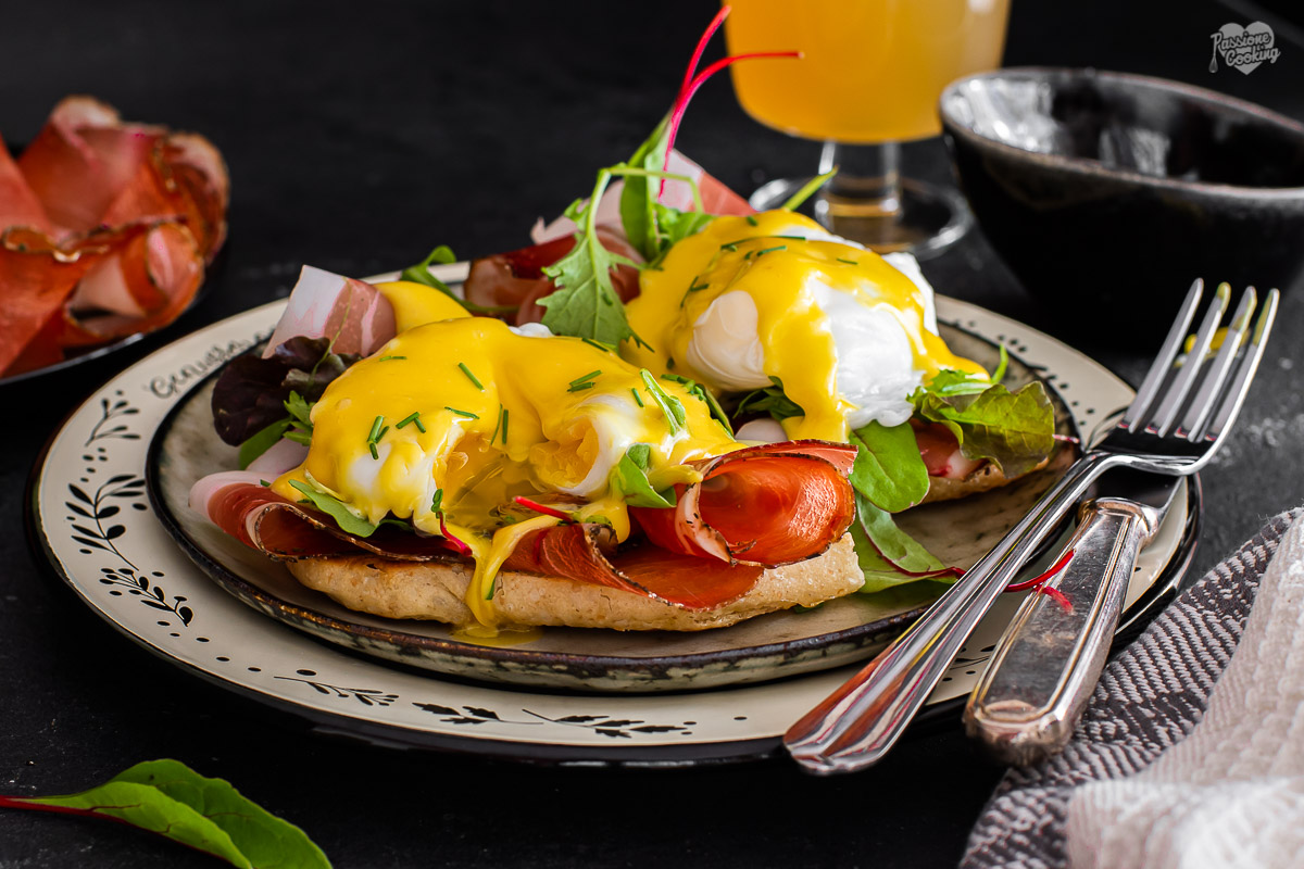 Eggs Benedict with Speck Alto Adige PGI
