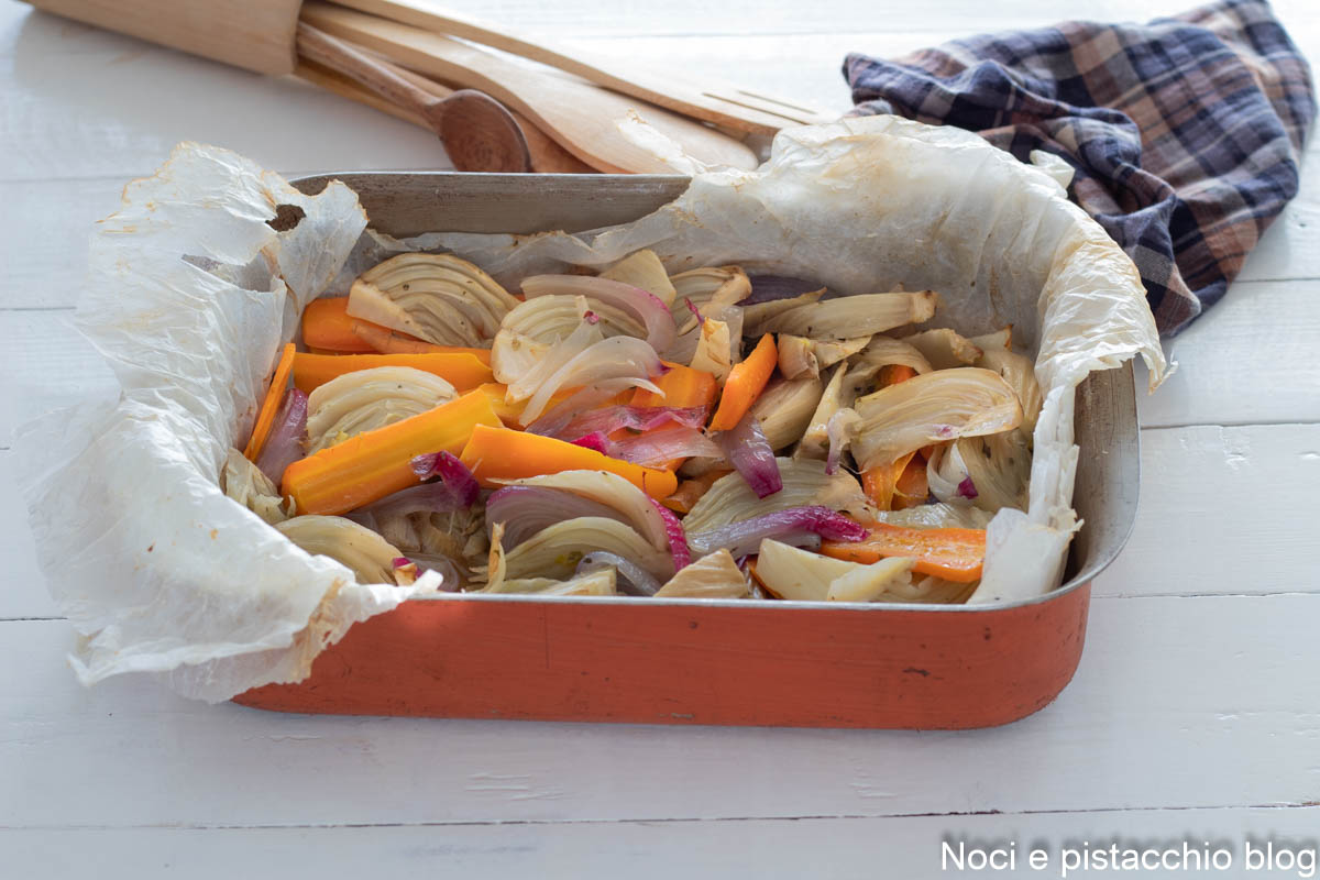 Fennel en Papillote with Carrots and Onions
