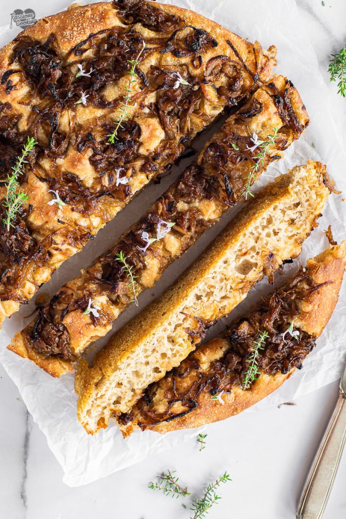 Focaccia with Caramelized Onions