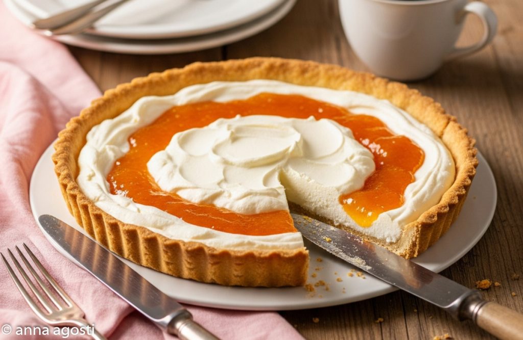 Grandma's Mascarpone and Jam Tart