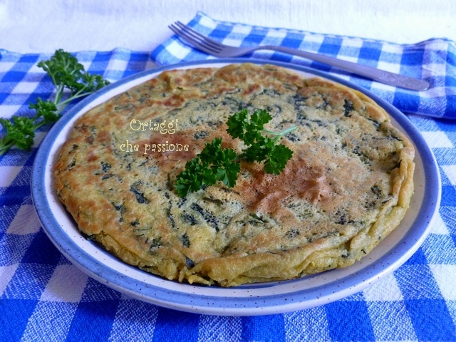 Green vegan frittata Vegetables passion by Sara