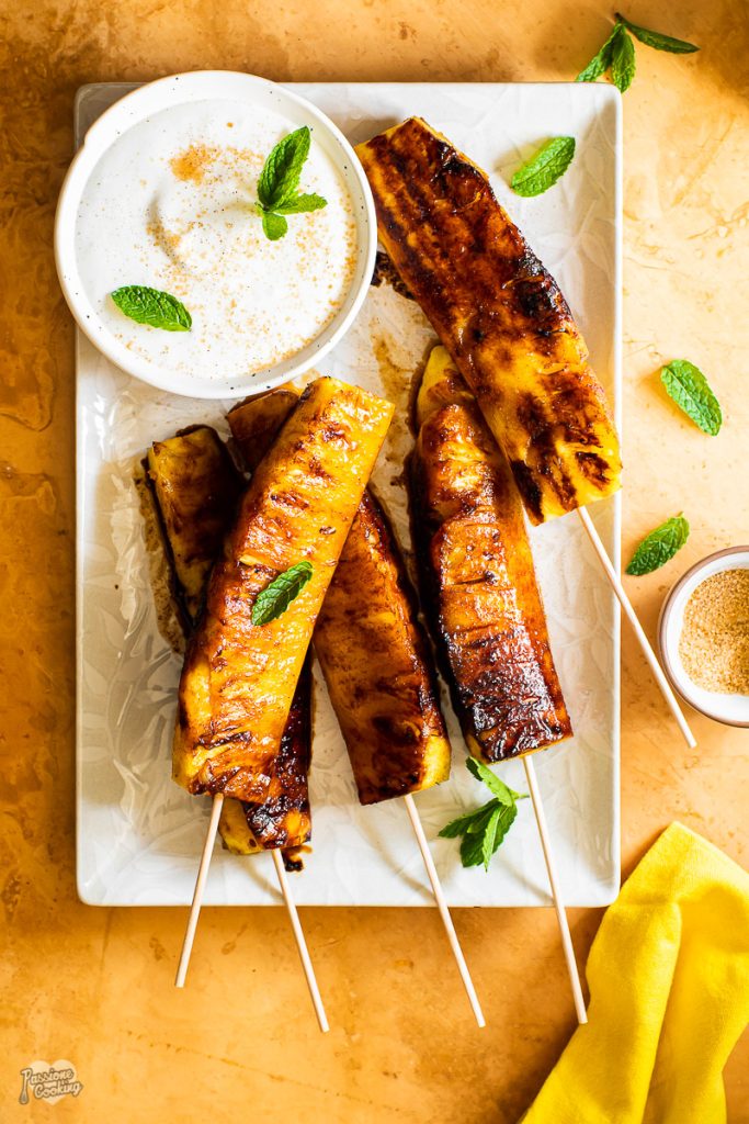 Grilled Pineapple with Coconut Cream