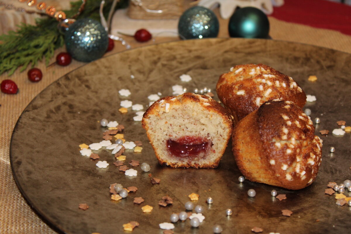 Almond and Raspberry Muffins.