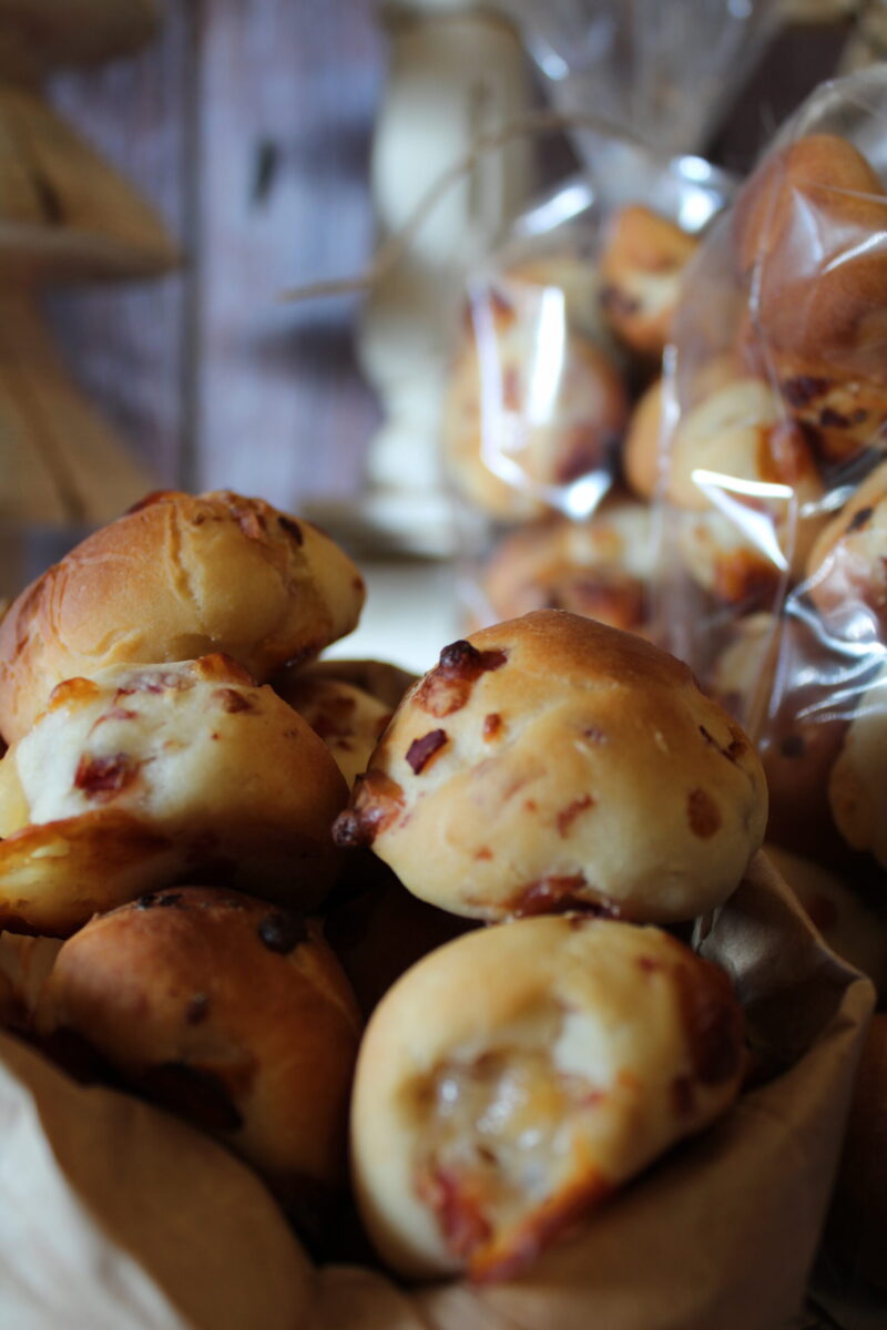 Sweet Buns with Speck and Smoked Provola Cheese. Easy and Delicious!